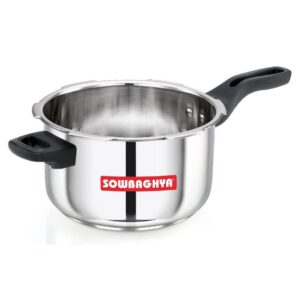 Sowbaghya 3L Aluminium Pressure Cooker Stainless Steel