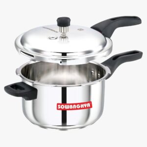 sowbaghya cooker 5l alu pressure steeless stell